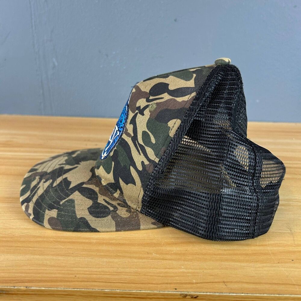 Bay Local Big X Snapback Hat Cap Camo  Embroidery Mesh Back Cotton Blend - Picture 3 of 6